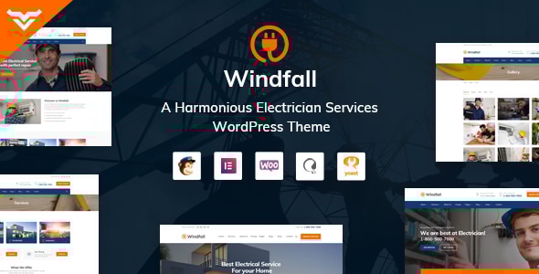 Windfall - Electrician Services WordPress Theme Logo